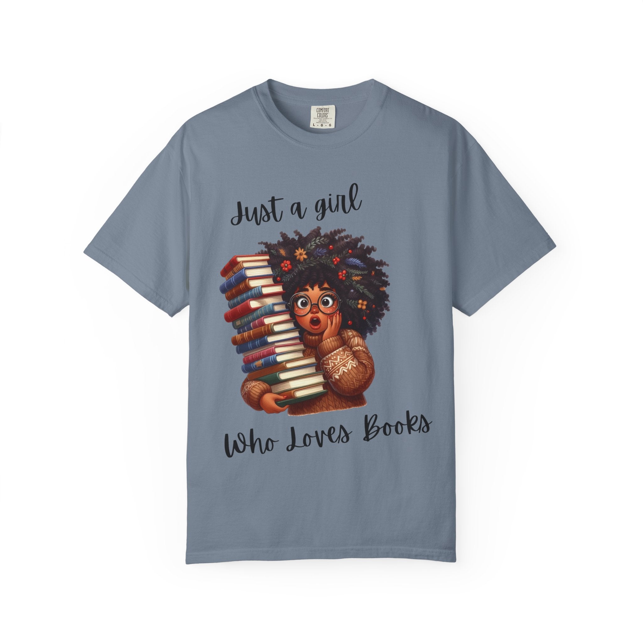 Book Lover T‑Shirt — "Just a Girl Who Loves Books" Cute Reading Graphic Tee