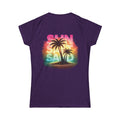 Sun, Salt, Sand Palm Tee — Women's Beach Sunset T-Shirt