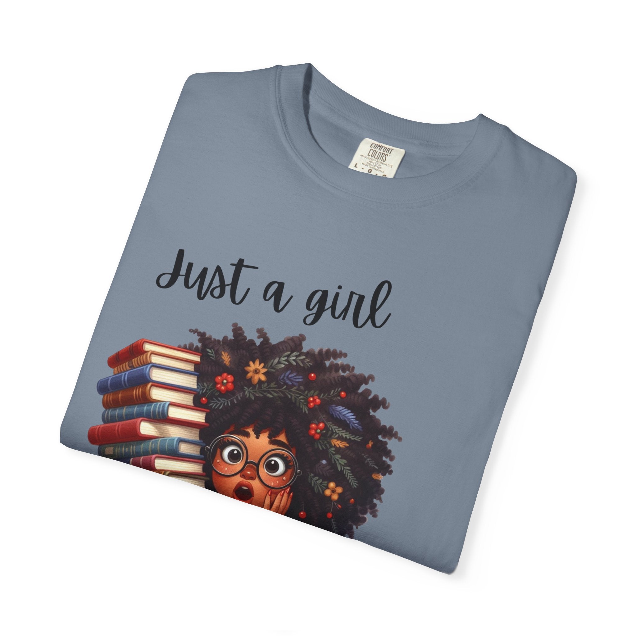 Book Lover T‑Shirt — "Just a Girl Who Loves Books" Cute Reading Graphic Tee