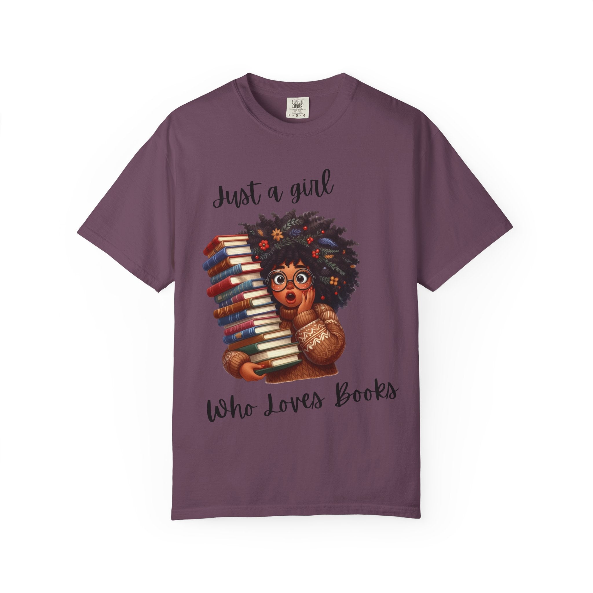 Book Lover T‑Shirt — "Just a Girl Who Loves Books" Cute Reading Graphic Tee