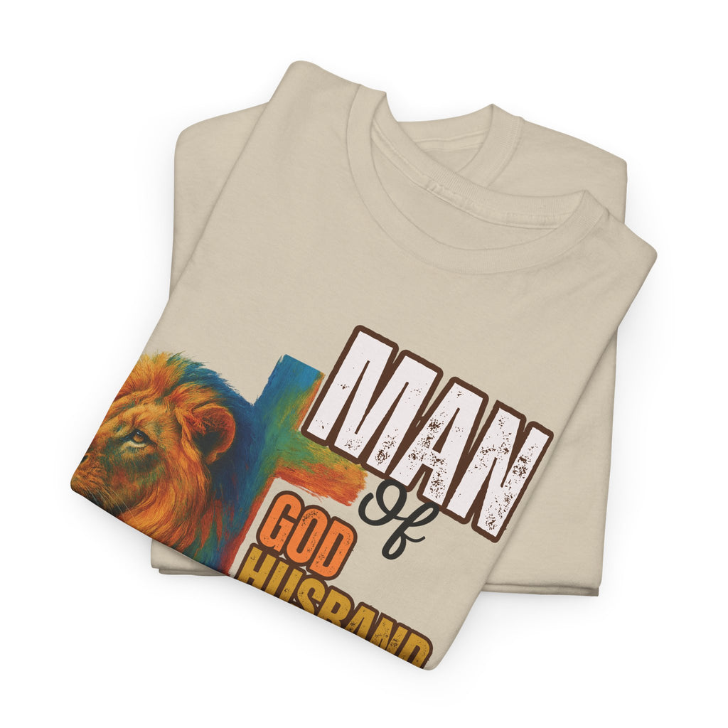 Father's Day "Man of God, Husband, Dad, Protector" Tee | Christian Faith T-Shirt