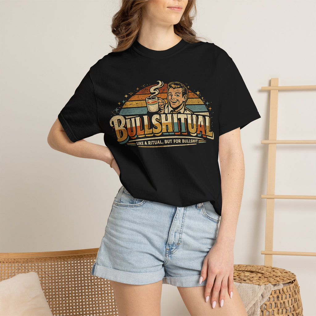Bullshital Retro Tee – Funny Coffee Vintage Graphic T-Shirt
