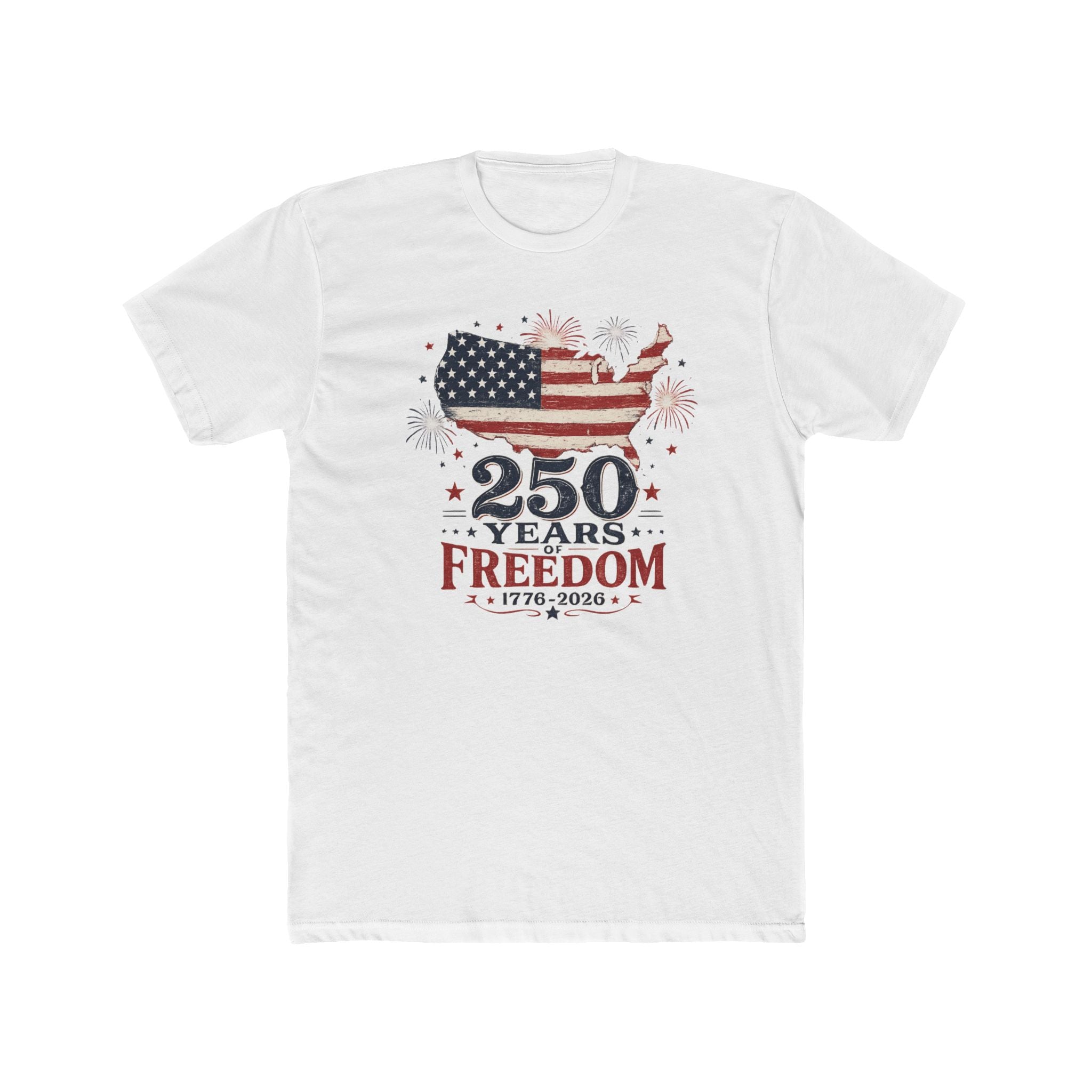 250 Years of Freedom USA Map T-Shirt – 1776–2026 Patriotic Tee (Independence Day)