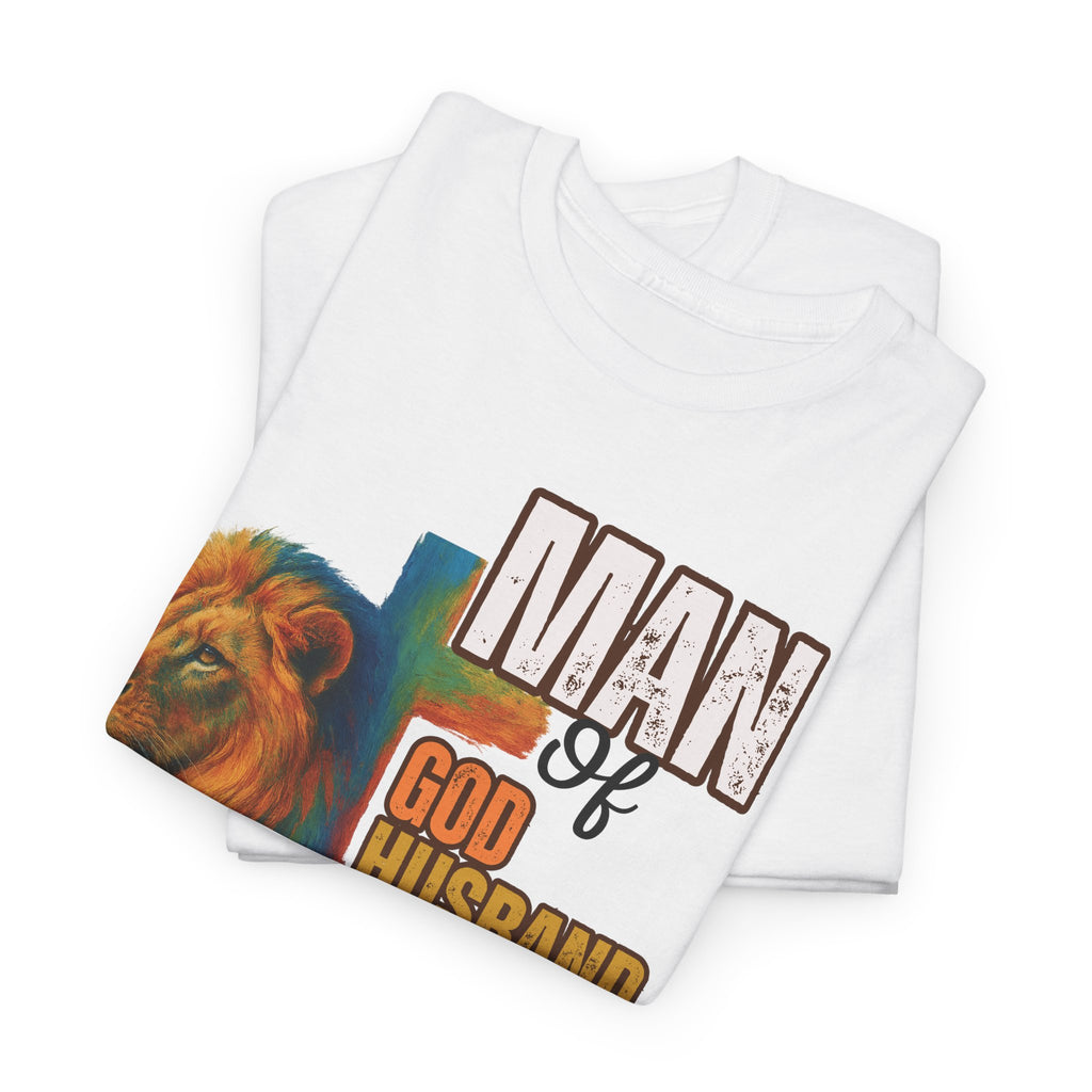 Father's Day "Man of God, Husband, Dad, Protector" Tee | Christian Faith T-Shirt