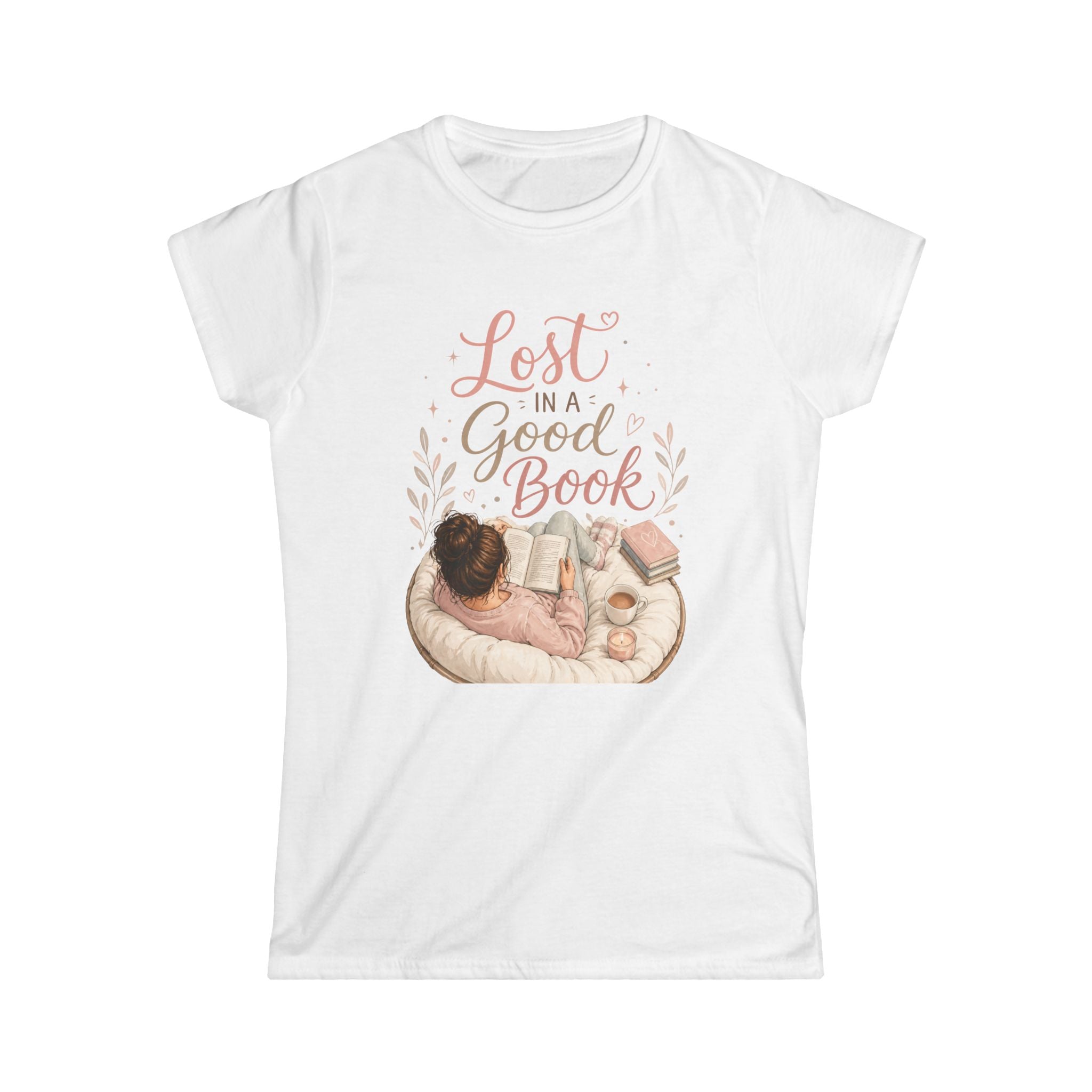 Lost in a Good Book Women's Tee — Cozy Reading Shirt for Book Lovers