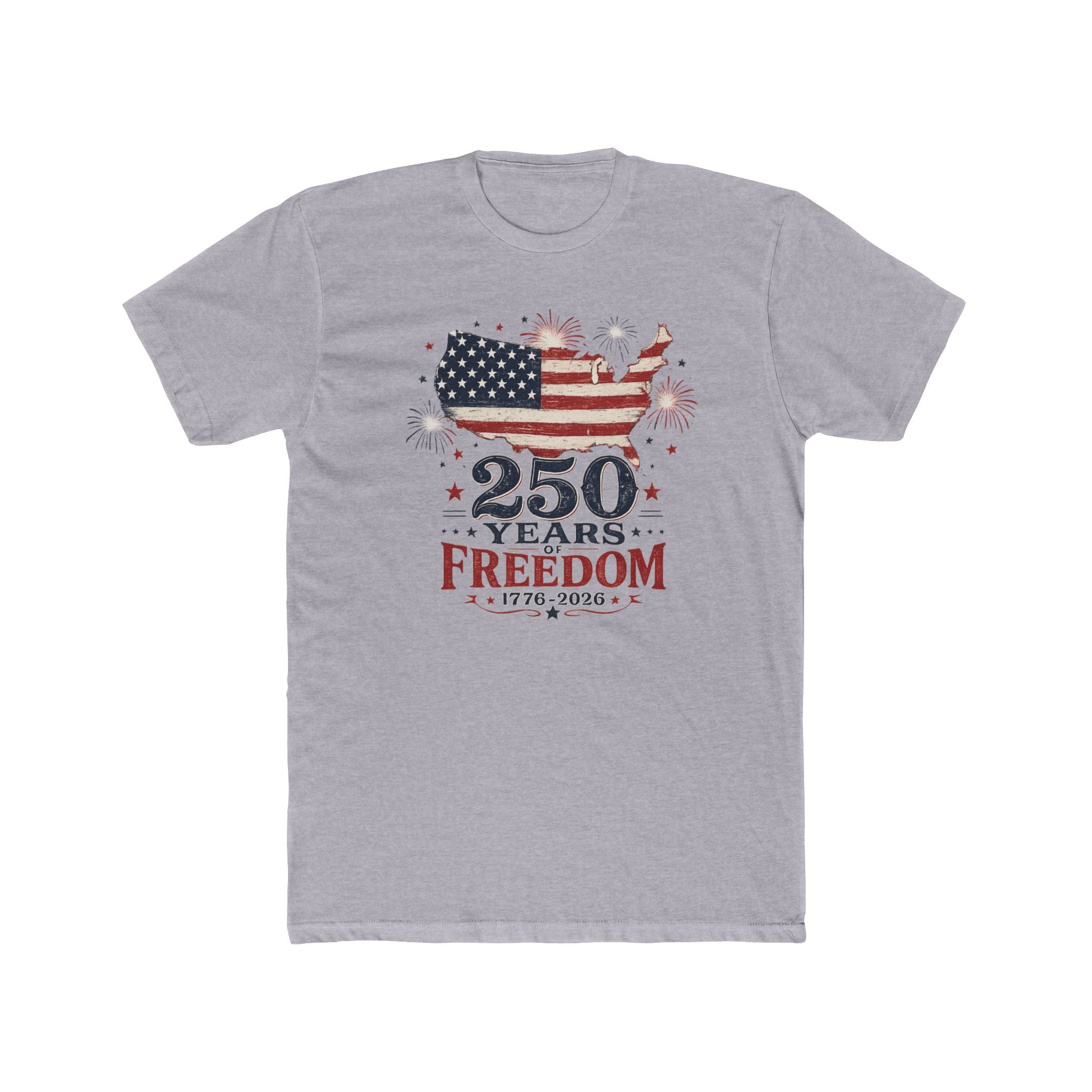 250 Years of Freedom USA Map T-Shirt – 1776–2026 Patriotic Tee (Independence Day)