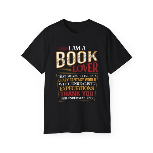 Book Lover T-Shirt — "I Am a Book Lover" Funny Reading Tee for Readers & Bookish Gifts