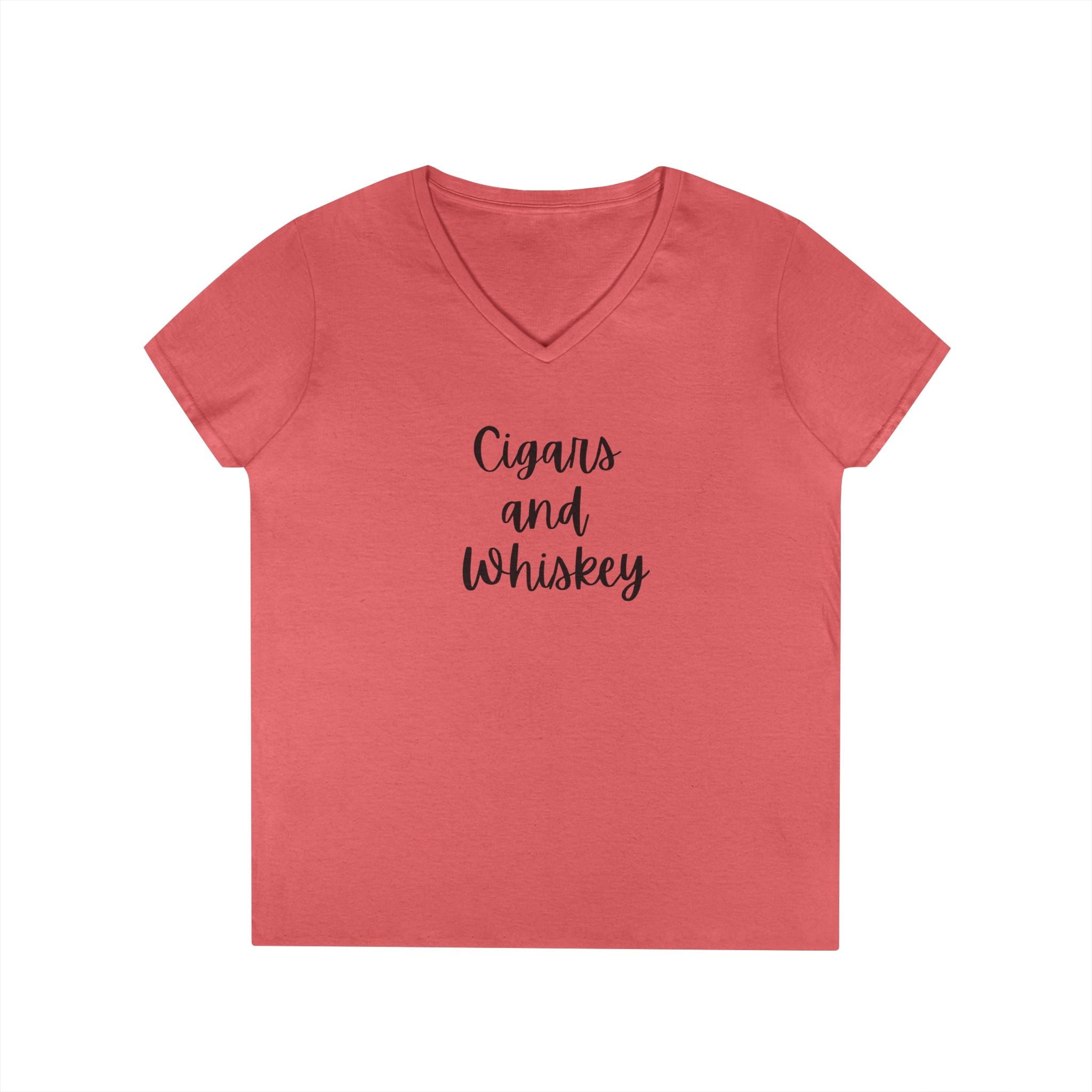 PSSITA Cigars and Whiskey Ladies' V-Neck Tee