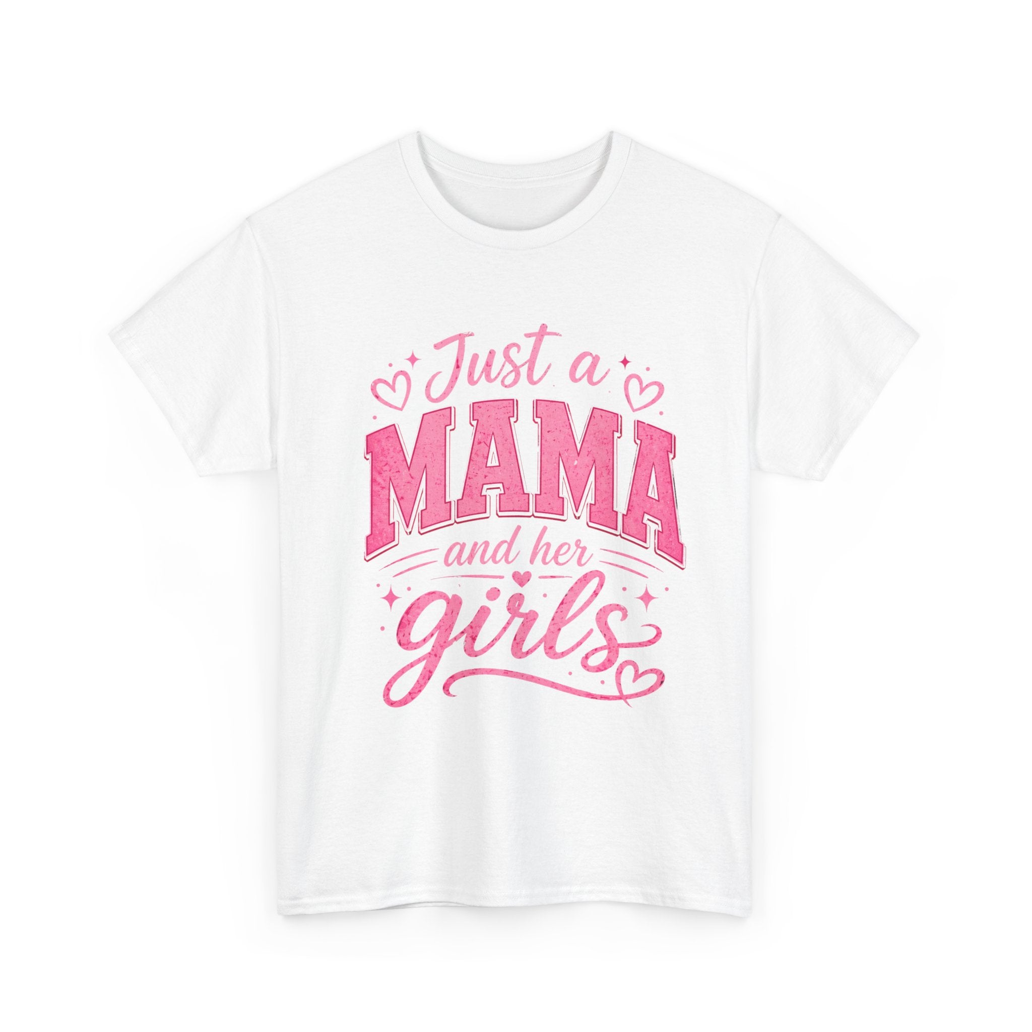 Mama and Her Girls T-Shirt — Cute Pink Mother's Day Tee for Moms of Daughters