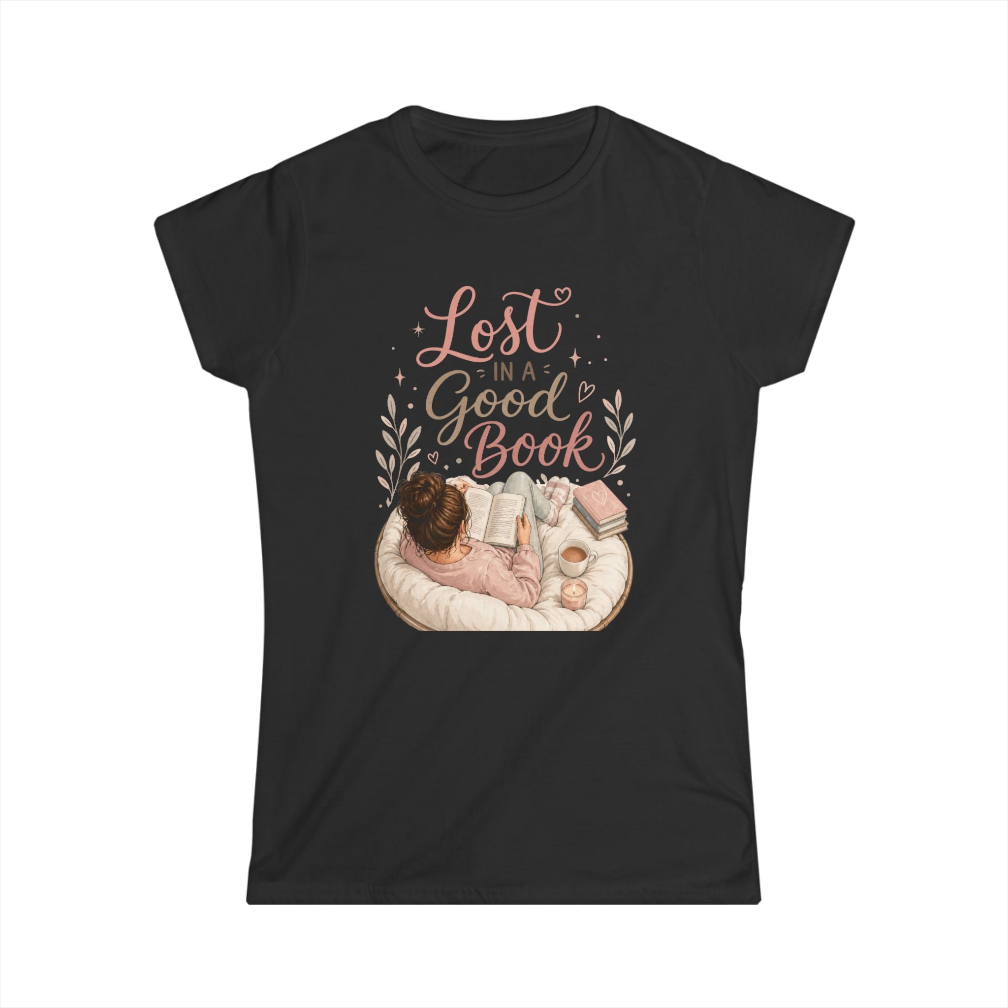 Lost in a Good Book Women's Tee — Cozy Reading Shirt for Book Lovers