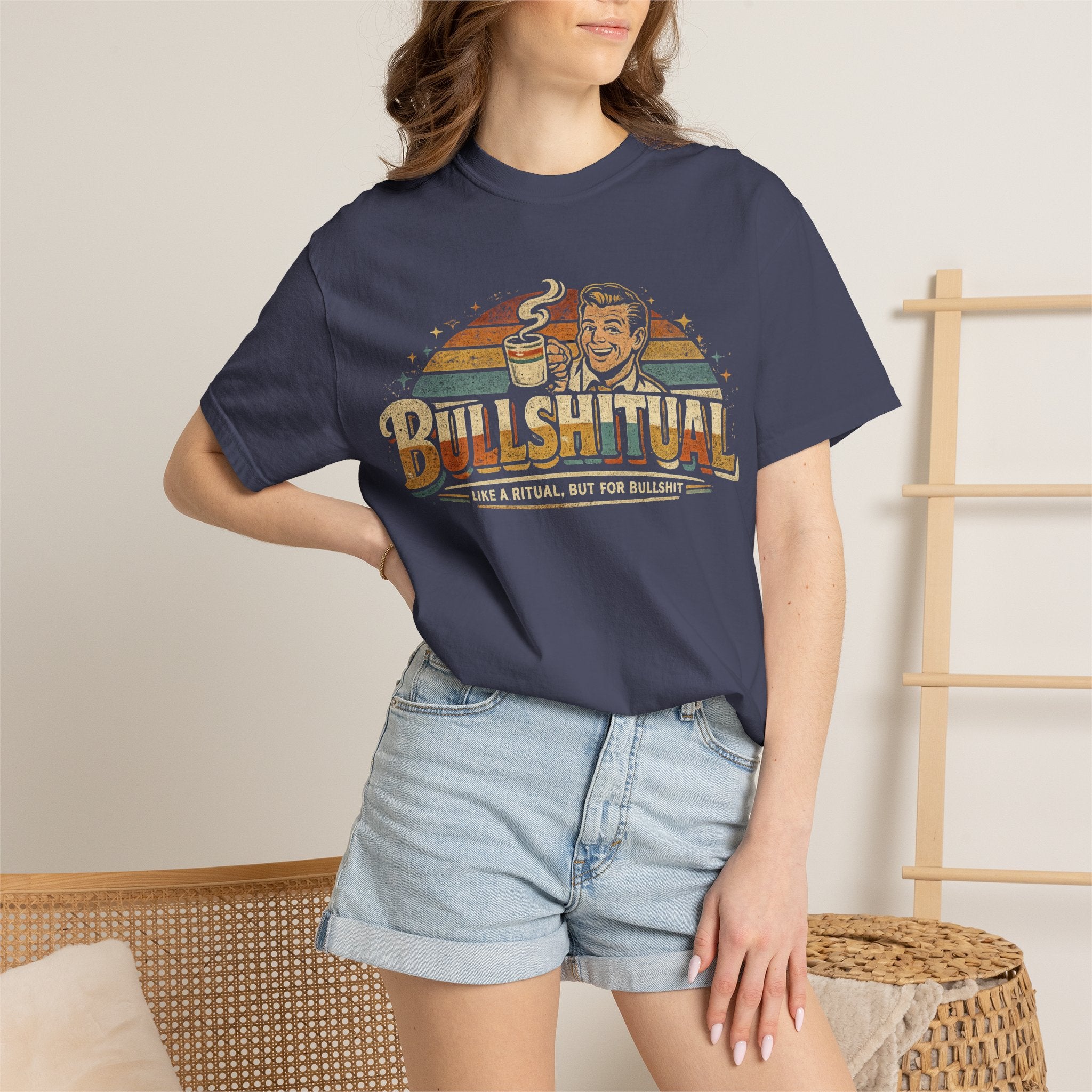 Bullshital Retro Tee – Funny Coffee Vintage Graphic T-Shirt
