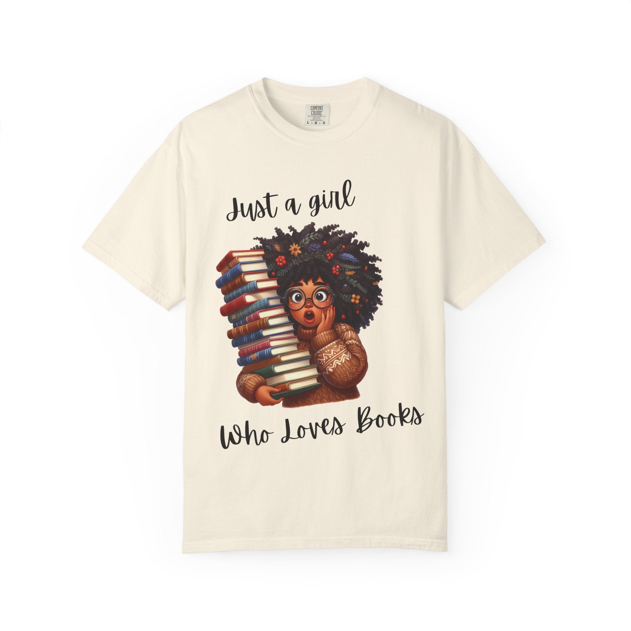 Book Lover T‑Shirt — "Just a Girl Who Loves Books" Cute Reading Graphic Tee