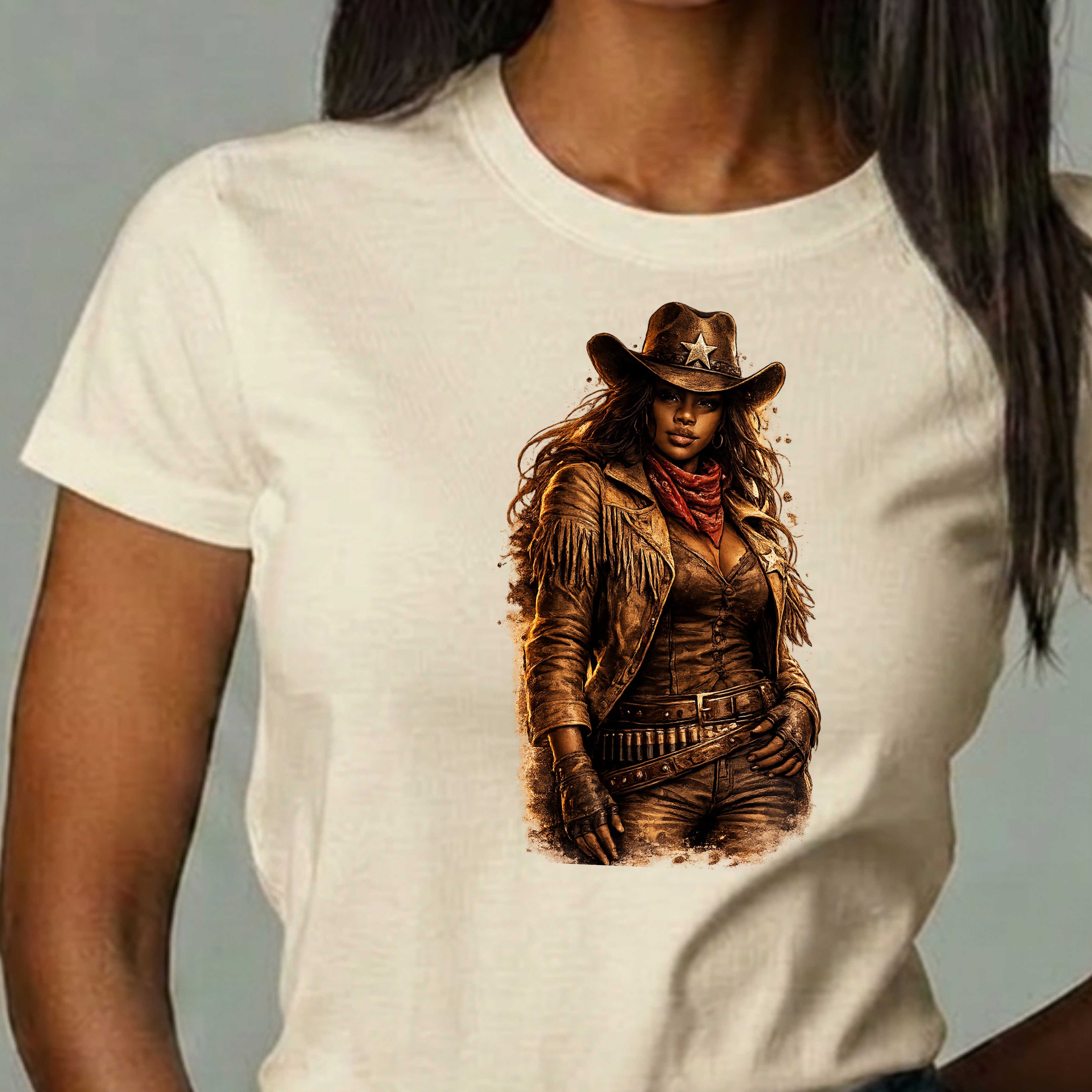 Western Cowgirl T‑Shirt — Vintage Rustic Rodeo Tee
