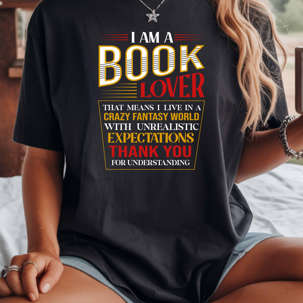 Book Lover T-Shirt — "I Am a Book Lover" Funny Reading Tee for Readers & Bookish Gifts