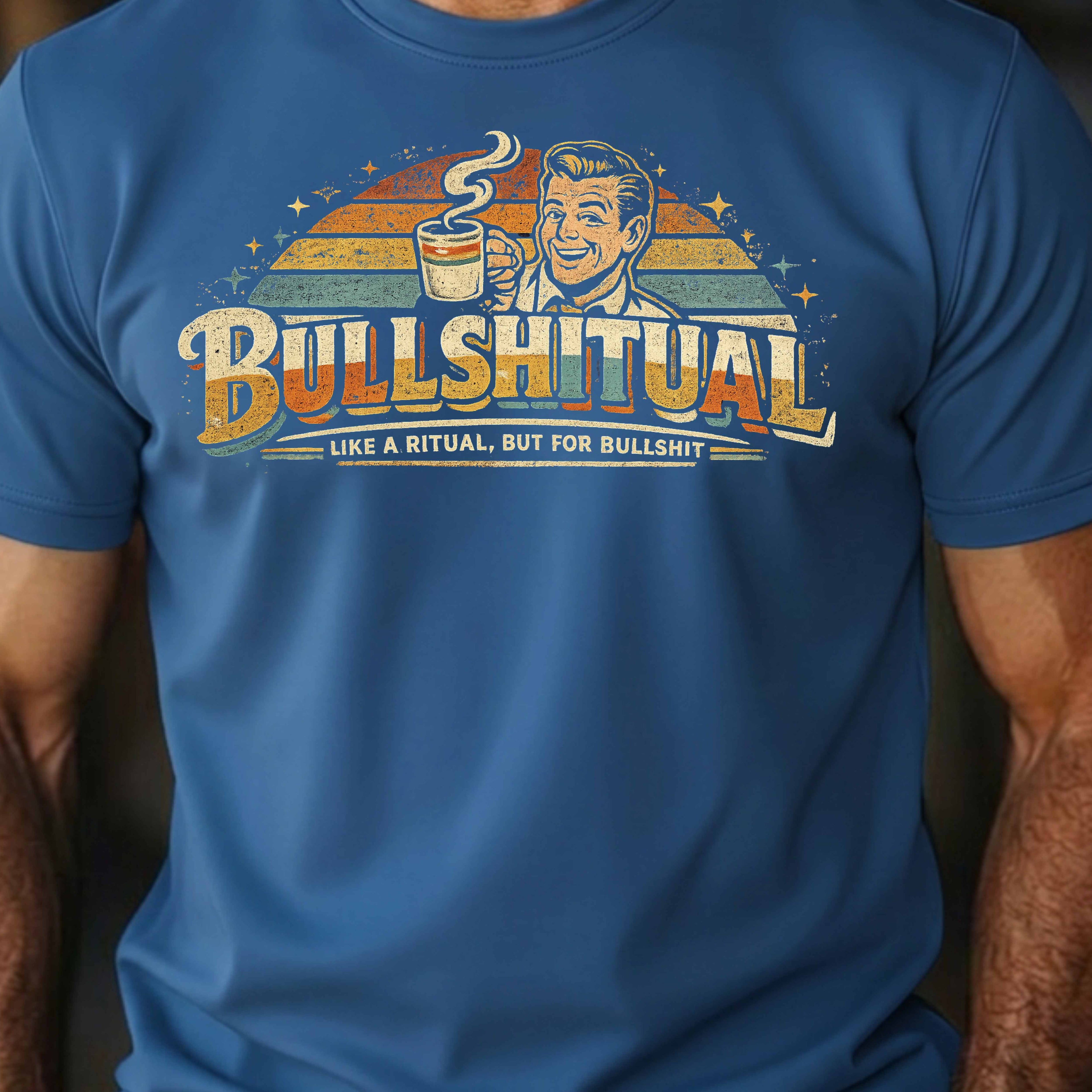 Bullshital Retro Tee – Funny Coffee Vintage Graphic T-Shirt