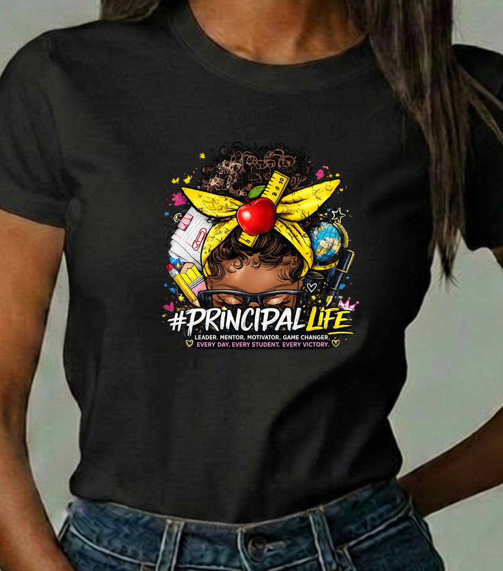 Principal Life T‑Shirt — Fun School Principal Graphic Tee for Educators